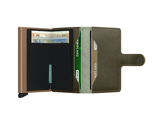 Geldbörse Secrid Miniwallet Saffiano Olive