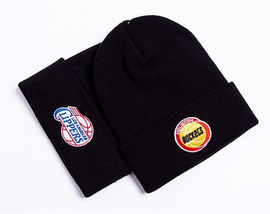 Mütze Mitchell & Ness Houston Rockets HWC Team Logo Cuff Knit Black