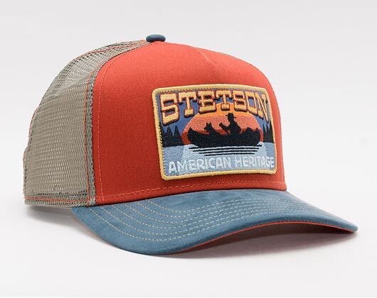 Kappe Stetson - Trucker Cap Canoe - Blue/Red