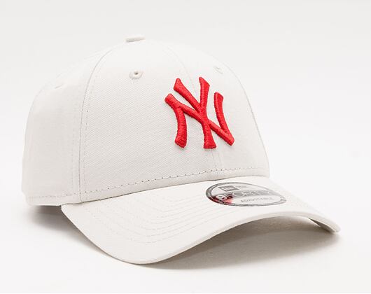 Kappe New Era - MLB Essential 9FORTY - NY Yankees - Stone / Red