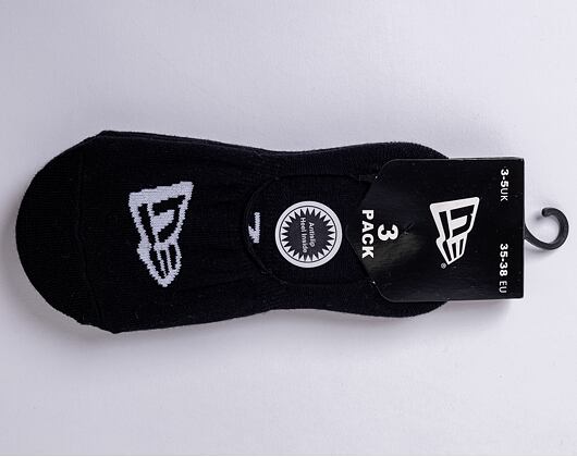 3 Paar Socken New Era Flag Invisible 3Pack Black