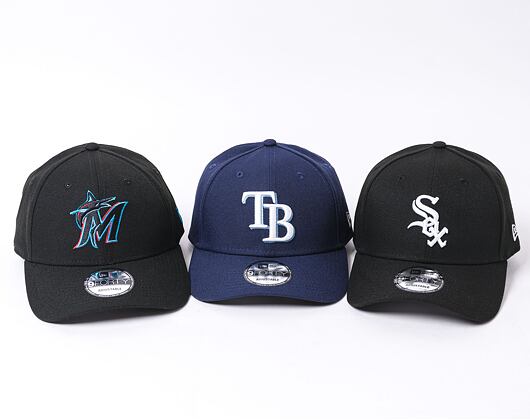 Kappe New Era 9FORTY MLB The League 19 Miami Marlins Strapback Game Logo