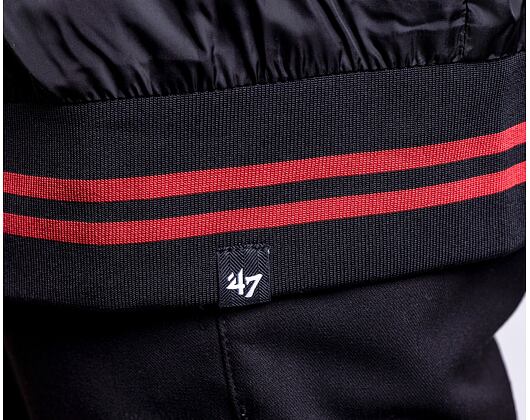 Jacke '47 Brand NHL Chicago Blackhawks Core Poly Fill '47 Drift Track Jacket Jet Black