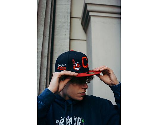 Kappe Adam Wave 59FIFTY MLB “Banned” Cleveland Indians Fitted