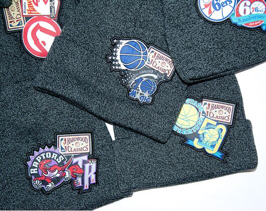 Mütze Mitchell & Ness XL LOGO PATCH KNIT HWC Golden State Warriors Black