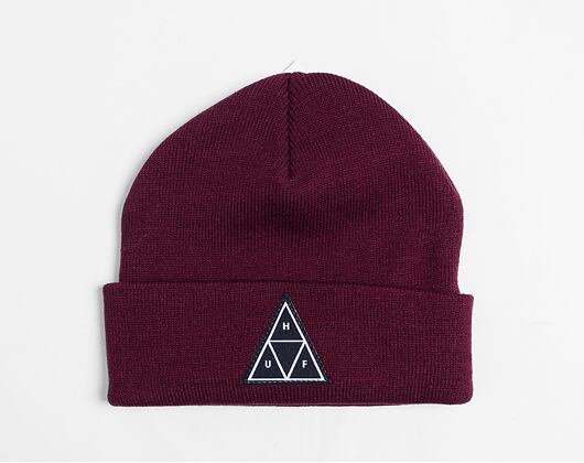 Mütze HUF Essentials Triple Triangle Beanie wine