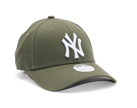 Damen Kappe New Era - 9FORTY League Essential - NY Yankees - New Olive / White