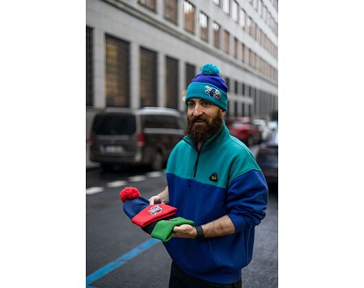 Mütze Mitchell & Ness TWO TONE POM BEANIE HWC Houston Rockets Blue