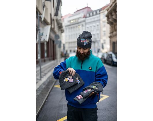 Mütze Mitchell & Ness XL LOGO PATCH KNIT HWC Philadelphia 76Ers Black