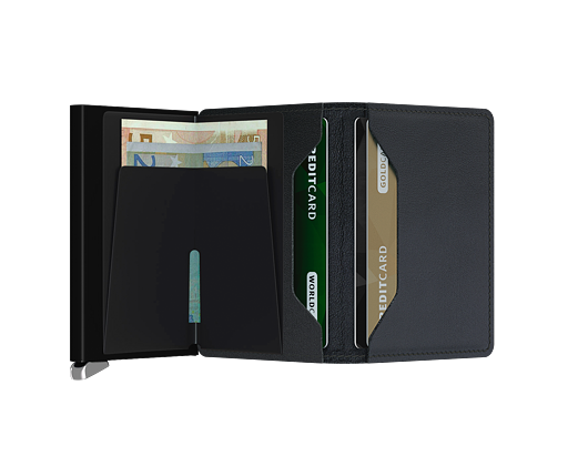 Geldbörse Secrid - Premium Slimwallet Emboss Lines Black