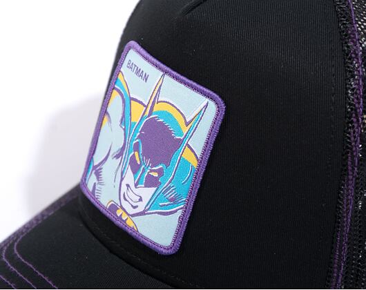 Kappe Capslab Batman - Retro Batman Trucker Black / Purple