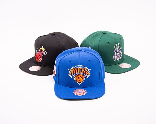 Basecap Mitchell & Ness NBA Conference Patch Snapback New York Knicks Blau