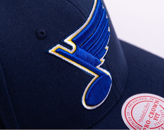 Kappe Mitchell & Ness NHL Team Ground 2.0 Pro Snapback St. Louis Blues Blau