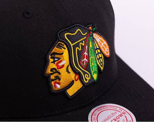 Kappe Mitchell & Ness - NHL Team Ground 2.0 Pro Snapback - Chicago Blackhawks - Black
