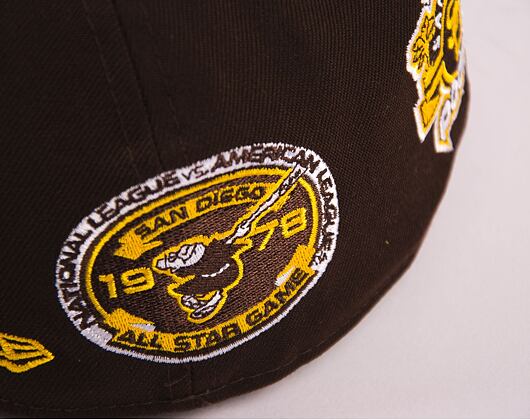 Kappe New Era 59FIFTY MLB Coops Multi Patch San Diego Padres Team Color / Gold