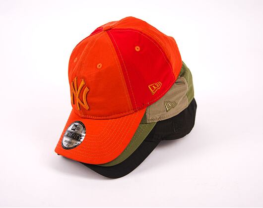 Kappe New Era 9TWENTY MLB Multi Texture  - NY Yankees - Rust Orange
