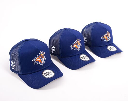 Kappe NEW ERA Core 9FORTY A-Frame Trucker Prague Lions Dark Royal