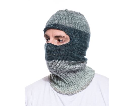 Maßgefertigte gestrickte Balaclava-Mütze - Petrolgrün