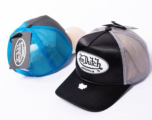 Kappe Von Dutch Trucker Boston - Cotton Twill - Cream/Blue