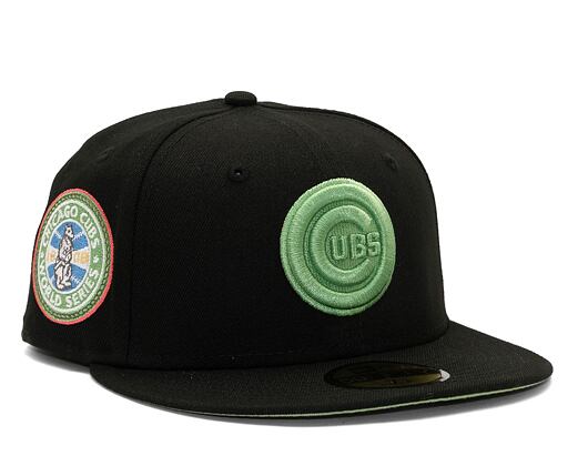 Kappe New Era 59FIFTY MLB Style Activist Chicago Cubs Cooperstown Black / Green