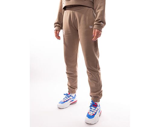 Damen Trainerhose New Era Arch Wordmark Joggers Ash Brown / White