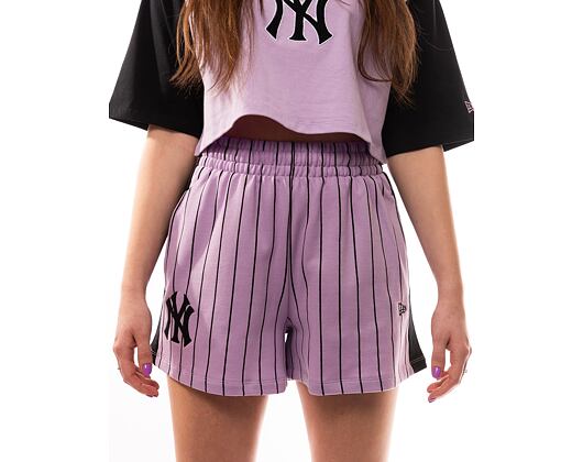 Damen Shorts New Era MLB Lifestyle Shorts - NY Yankees - Pastel Lilac / Black