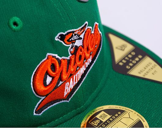 Kappe New Era 59FIFTY MLB Coops Pin Retro Crown Baltimore Orioles Cooperstown Team Color