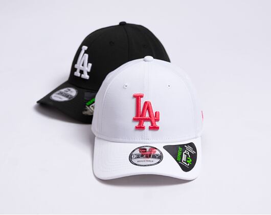 Kappe New Era 9FORTY MLB Repreve - LA Dodgers - White / Lava Red