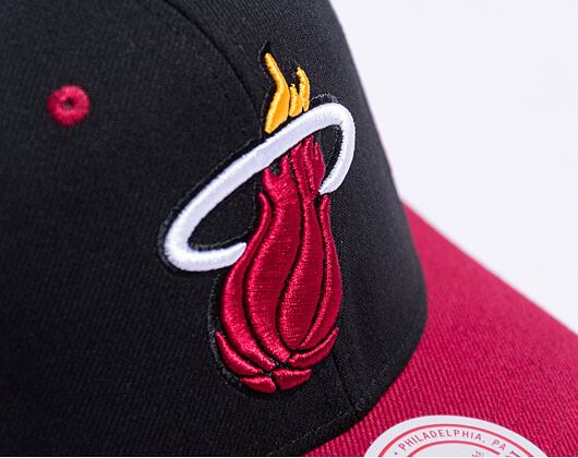 Kappe Mitchell & Ness Overbite Pro Snapback Miami Heat Black