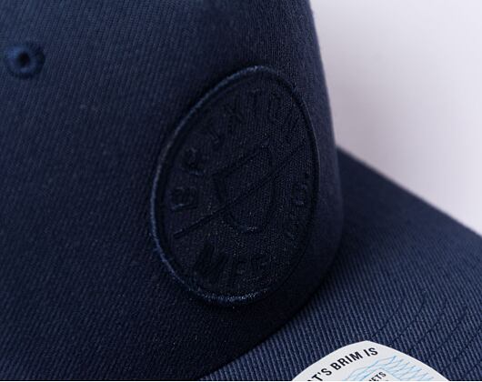 Kappe Brixton Crest C MP Snapback - Washed Navy/Washed Navy