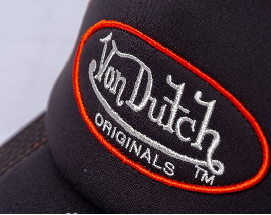 Kappe Von Dutch Lund Foam Trucker - Black/Orange