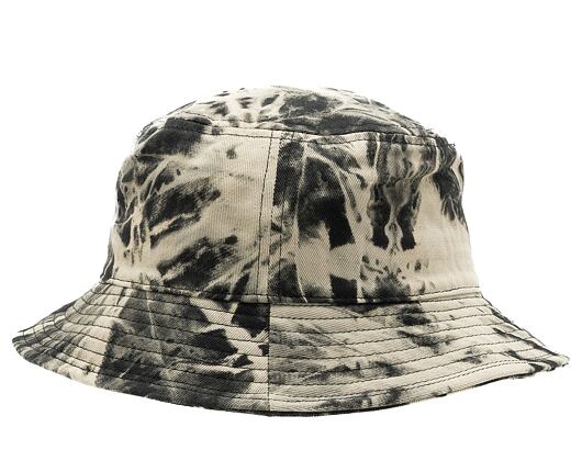 Hut Kangol Tie Dye Bucket Bleached Black