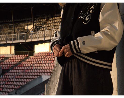 Damenjacke New Era - Varsity - Black / Off White