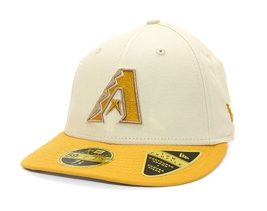 Kappe New Era - 59FIFTY Low Profile "Late Fall Vibes" - Arizona Diamondbacks - Cream / Gold