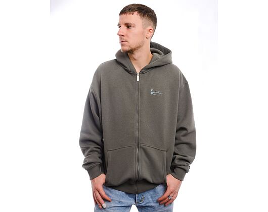Pullover Karl Kani Small Signature Tribal OS Full Zip Hoodie anthracite