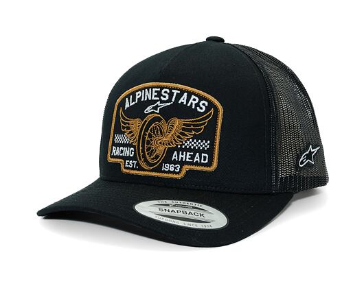 Kappe Alpinestars - Heritage Patch Trucker - Black/Black
