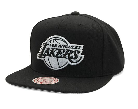 Kappe Mitchell & Ness - Evergreen Black/White Snapback - LA Lakers - Black
