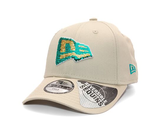Kinder Kappe New Era - 9FORTY Kids Sequin - Stone