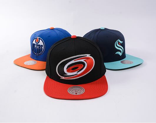 Kappe Mitchell & Ness - Team 2 Tone 2.0 Snapback - Carolina Hurricanes - Black/Red