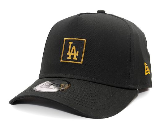 Kappe New Era - 9FORTY A-Frame MLB Metallic Patch - LA Dodgers - Black / Gold