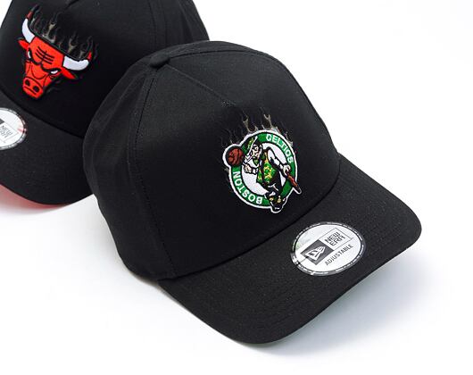 Kappe New Era - 9FORTY A-Frame NBA Flame Boston Celtics - Black