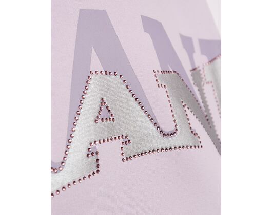 Damen Pullover Karl Kani Woven Signature Glitter OS Hoodie lilac