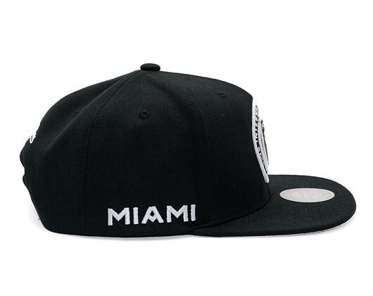 Kappe Mitchell & Ness - Evergreen Black White Snapback - Inter Miami Cf - Black