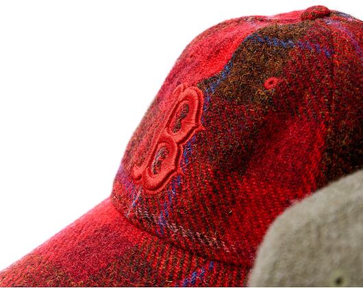 Kappe New Era - 9TWENTY MLB Harris Tweed - Boston Red Sox - Red