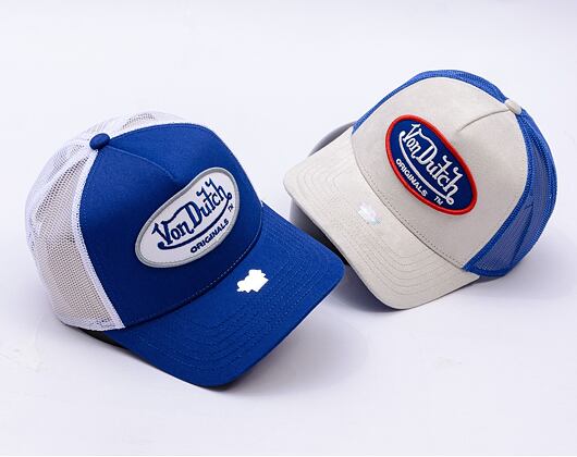 Kappe Von Dutch - Trucker Boston - Caps - Cot Twill - Blue/White