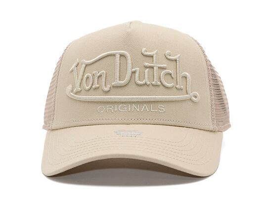 Kappe Von Dutch - Trucker Riverside - Caps - Cot Twill - Cream