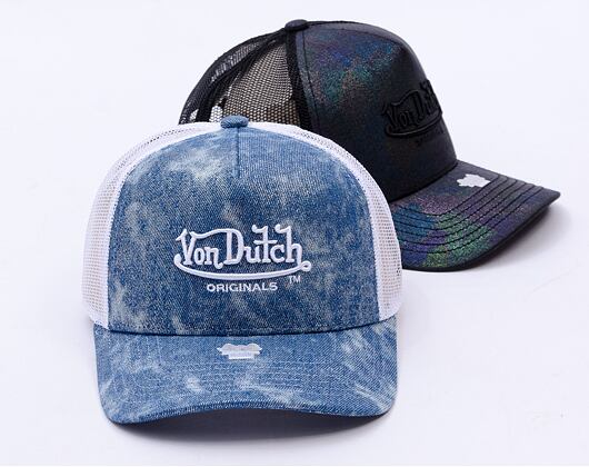 Kappe Von Dutch - Trucker Newark - Caps - Cot Twill Denim - Silver