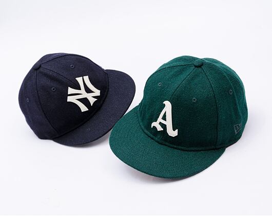 Kappe New Era - MLB Heritage 9FIFTY Retro Crown - Oakland Athletics - Kelly Green / White