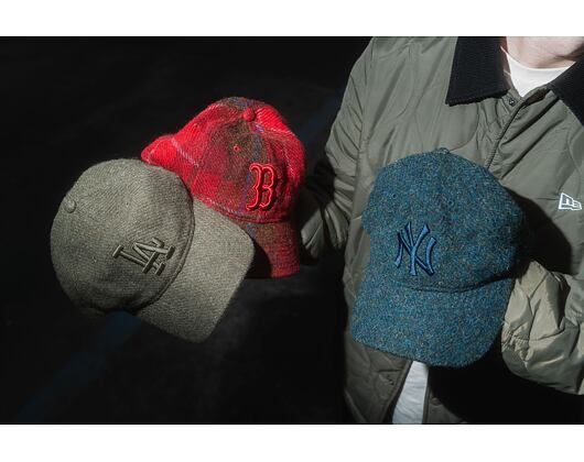 Kappe New Era - 9TWENTY MLB Harris Tweed - Boston Red Sox - Red