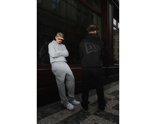 Pullover New Era - Tech Flag Oversized Hoodie - Black / Grey